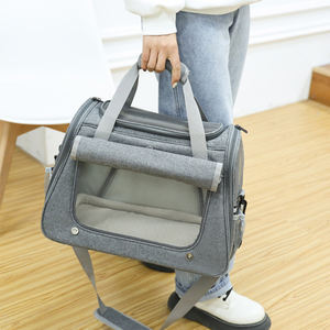 Lüks evcil hayvan taşıyıcı seyahat ürün sırt çantası Sling yumuşak kafes havayolu onaylı motosiklet plastik diğer çanta ile tekerlekler için köpek kedi - Product Image 2