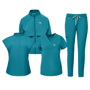 Uniformes Médicos de Moda para Hombre, Manga Larga, Gris Anatomía, Uniformes de Enfermero, Pantalones Deportivos Azul Rey, Conjuntos de Uniformes - Product Image 6