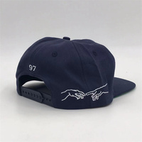 Casquettes Snapback Vintage en Coton Non Structuré à 5 Panneaux, Personnalisables avec Motif Lettres Imprimées en Relief sous la Visière, en Tissu Éponge