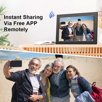 Frameo doğrudan tedarik fabrika 10.1 inç 16/32GB LCD dokunmatik ekran WIFI bulut MP4 Video formatı ip dijital fotoğraf çerçevesi