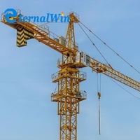 Grue à tour 10 tonnes 51m Construction Haute qualité Télécommande sans fil Grue à tour