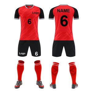 2026/27 Custom Logo Plus Size Breathable Quick Dry Unisex Soccer Jersey Football Training Uniform <b>Red</b> - Product Image 1
