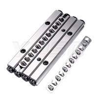 Guías de Rodillos Cruzados CRW CRW3-50/CRW3-75/CRW3-100/CRW3-125/CRW3-150/CRW3-175 con Ranuras de Lubricación de Larga Duración