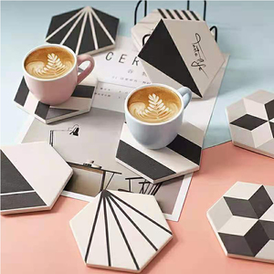 Posavasos de piedra absorbente Posavasos de cerámica de 107mm Posavasos de cerámica Dormake Chang - Product Image 2