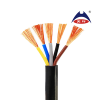 Kabel Daya Fleksibel 3 Inti 1mm 1.5mm 2.5mm 4mm ZR-RVV Tahan Api Berisolasi Tembaga PVC Berlapis PVC Bersertifikasi CE untuk Struktur Bangunan