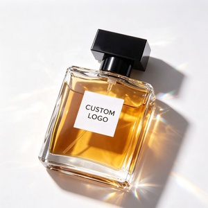 Factory Stock Luxury Empty Flat Clear Custom 20ml 30ml 50ml 100ml Mist Spray Glass Perfume Oil Bottle
