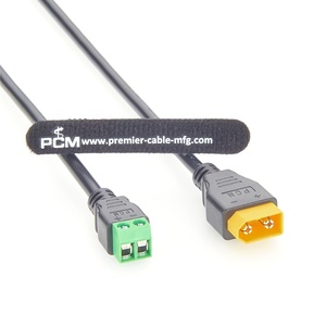 Amass XT60 mannelijke naar schroefklemmenblok 5.0mm pitch kabel 18AWG hoogstroom stroomkabel voor UAV LED robotica batterijsysteem - Product Image 2