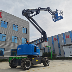 Elevador de tijera eléctrico articulado Hitop 10m 12m 14m 16m Plataforma DE TRABAJO aérea autopropulsada Elevadores de pluma telescópicos Precio - Product Image 6