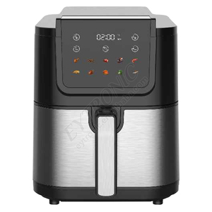 Friteuse à air Eytronic pour la maison avec panier rectangulaire, écran tactile numérique, en acier inoxydable, 5L 8L, friteuse à air silencieuse Eytronic pour la maison - Product Image 6