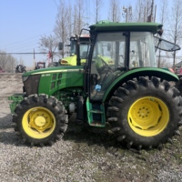 Tractor John Deere de 95 HP con Tracción en las 4 Ruedas, Usado, para Agricultura y Jardinería, Motor Diésel de 4 Cilindros, Caja de Cambios, Implementos, 4800 kg, 500-1500