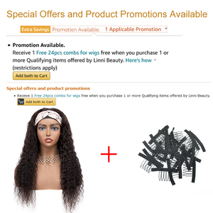 Perruque bandeau Originea sans colle, <span class=keywords><strong>cheveux</strong></span> humains brésiliens vierges Remy, lisses et soyeux, bouclés Jerry, fabriquée à la machine pour femmes noires - Product Image 6