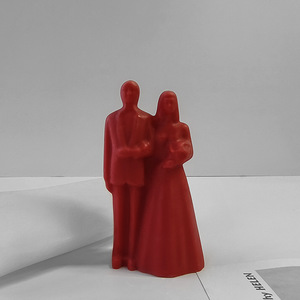 Couple double aromathérapie bougie silicone moule bricolage mariage compagnon cadeau diffuseur pierre plâtre ornements - Product Image 4