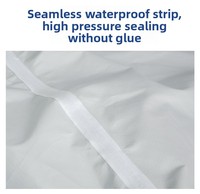 Imperméable pour chien en polyester simple, respirant et confortable, taille moyenne/grande, avec éléments réfléchissants pour la nuit