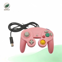 Joystick Gamepad Klasik Berkualitas Tinggi dengan Kabel, Pengontrol Game Berwarna-warni dengan Motor Getar, Hadiah Natal