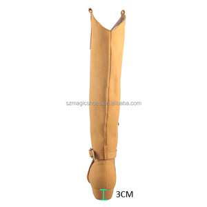 Botas de suela de gamuza de alta calidad para mujer, botas de baile latino, zapatos de <span class=keywords><strong>Salsa</strong></span>, zapatos largos de línea de calentamiento, botas de baile West Coast Swing para mujer - Product Image 4