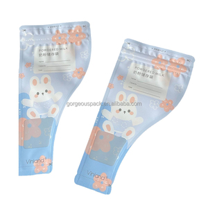 Custom Printed Bottle Die Cut Shaped Jolly Mancher Plastic Smell Proof 3.5 Mylar Bag With Zipper Milk Baby Food Grade Pouches - Product Image 4