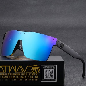 Heatwave Z80 نظارات شمسية عتيقة لسلامة البناء دروع جانبية مستقطبة تلتف حول النظارات نظارات رياضية لركوب الدراجات للرجال - Product Image 2