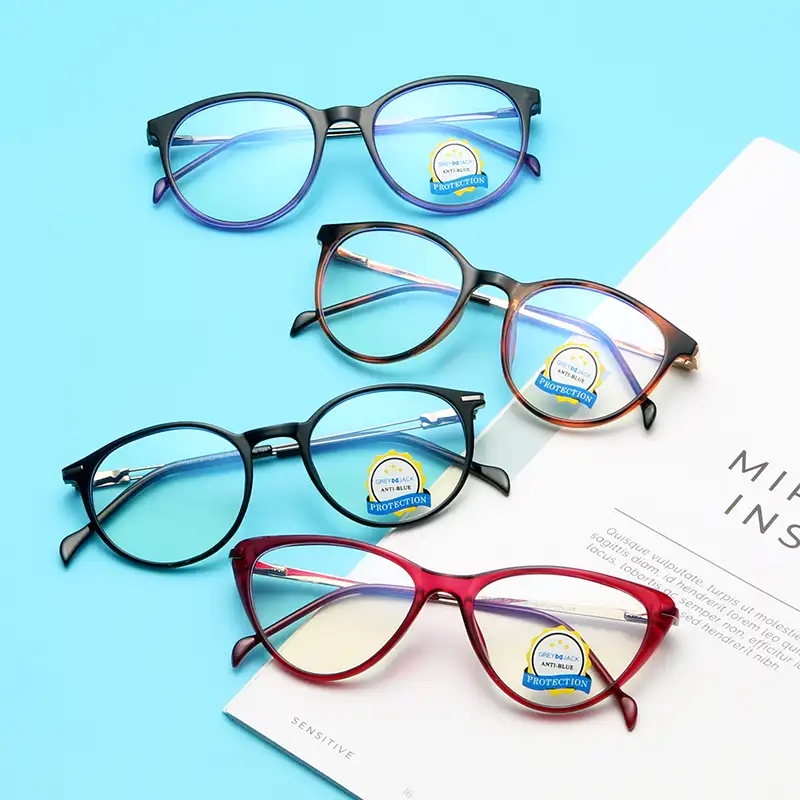 Multi Style Fashion Anti Blue Light Blocking Glasses Women Men TR90 Round Optical Frame Cat Eye Eyeglasses Frames Gafas De Mujer