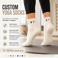Calcetines de Yoga OEM/ODM para Mujer y Jóvenes, Calcetines de Pilates Antideslizantes con Logotipo Personalizado en la Parte Inferior, Calcetines con Agarre al Por Mayor