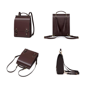Mochila de Cuero Genuino para Mujer, Bolso Escolar de Moda, para Viajes, Trabajo, Negocios, para Laptop de 13 Pulgadas - Product Image 4