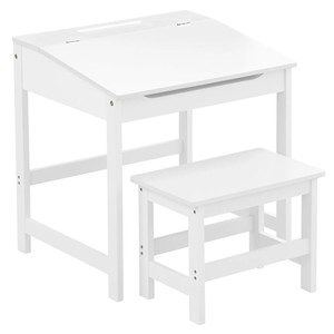 Juego de <span class=keywords><strong>escritorio</strong></span> y taburete para niños con cómodos muebles de asiento para sillas para mesas para niños - Product Image 1