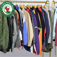 Jaket bisbol musim dingin pria kosong olahraga kampus pakaian bekas Eropa jaket universitas bisbol