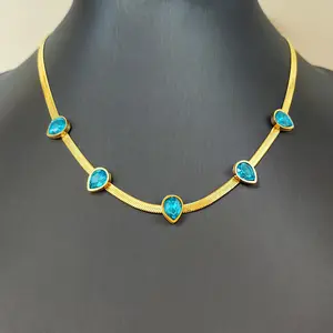 Новое итальянское ожерелье из натуральной морской раковины, синяя подвеска, роскошное модное Стильное ожерелье из нержавеющей стали, дизайнерские украшения для женщин