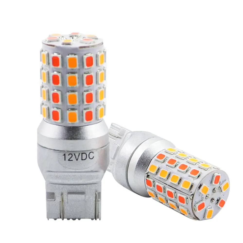 1156 1157 7440 7443 luz LED para carro anti-hyper flash LED luz de sinalização CANBUS sem erros lâmpada LED para carro de cor dupla ACE-208087A