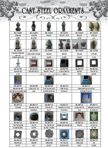 Elementos metálicos Tillers Macolla <span class=keywords><strong>de</strong></span> <span class=keywords><strong>hierro</strong></span> <span class=keywords><strong>fundido</strong></span> para valla, puerta, enrejado y barandilla - Product Image 5