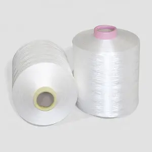PT105-1 Hot sale 150d/2 white polyester filament yarn for embroidery thread Dye tube