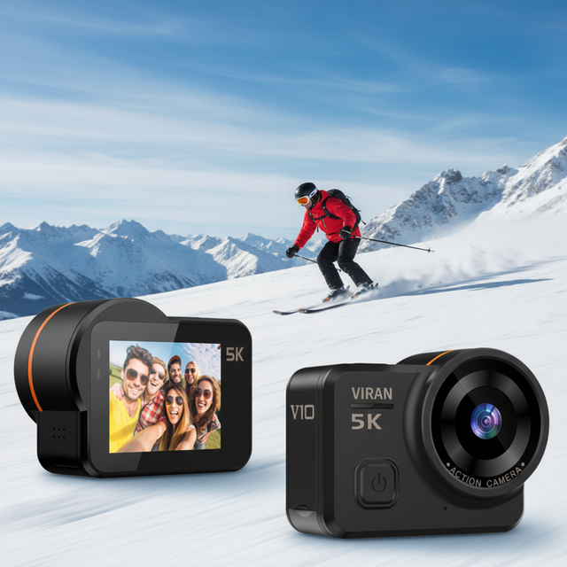Hot Selling Action Sports Camera for Photography Motion Detection 145° EIS Video Camera 5K Cycling Waterproof Shooting Camcorder