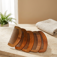 Peigne de barbier en bois élégant Ayseliza, brosse à cheveux écologique personnalisée pour femme, beauté turque naturelle, marque privée, voyage