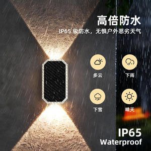 Lámpara Solar de Pared para Exteriores RGBW, 7 Colores LED, Impermeable, Foco de Jardín para Iluminación de Patio y Villa - Product Image 2