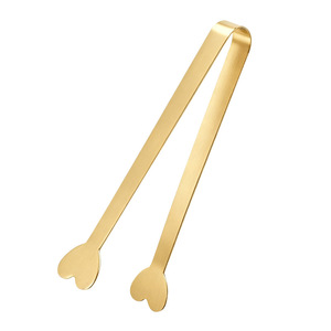 Stainless Steel Food Clips Heart Shape Ice Steak Sugar Cube Barbecue Steamed Bun Clip Thickened Household Kitchen Tool - Product Image 5