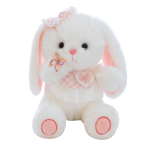 Tinh tế mới bướm thỏ đồ chơi sang trọng mềm mại thoải mái làm bằng cotton hữu cơ. cho trẻ em món quà hoàn hảo cho gia đình bạn bè - Product Image 1