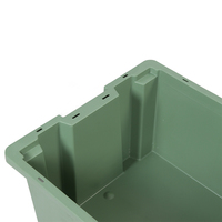 Caisses en plastique légères empilables pour le stockage, boîtes de déménagement solides en plastique pour entrepôt et composants
