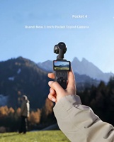 Caméra stabilisée 3 axes portable Pocket 4, 4K 240fps, photos 37MP, D-Log 10 bits, ActiveTrack 7.0 pour le vlogging et la prise de vue d'action
