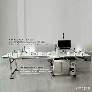 Système d'inspection visuelle CCD pour sachets plats et cartons, machine de corrélation des données QR, équipement de tri par code de lot et par canaux séparés - Product Image 3