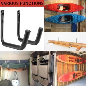 6 ensembles de crochets de rangement muraux <span class=keywords><strong>pour</strong></span> kayak, support mural robuste en acier <span class=keywords><strong>pour</strong></span> canoë et planche à pagaie, <span class=keywords><strong>pour</strong></span> garage et stockage intérieur - Product Image 6