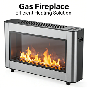 Caminetto a <span class=keywords><strong>Bioetanolo</strong></span> da Interno in Stile Designer, Riscaldatore a Etanolo in Acciaio Inossidabile a Combustione Pulita Senza Fumo per Hotel, Ville e Soggiorni - Product Image 3