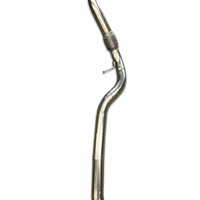 Système d'échappement avant, intermédiaire et arrière en acier inoxydable poli miroir de 1,5 mm d'épaisseur avec soupapes électroniques pour Audi A4 A5 B8 B9 2.0T - Garantie 3 ans