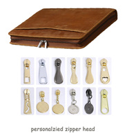 Porte-documents en cuir de vachette véritable de haute qualité avec fermeture éclair et bloc-notes A4 personnalisé