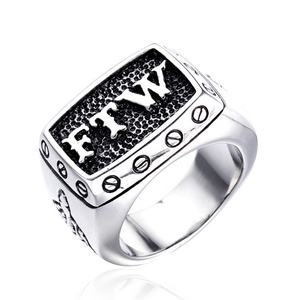 Biker <b>Rings</b> Motorcycle Jewelry Middle Finger <b>Ring</b> 316L Stainless Steel FTW Silver Outlaw Punk Mens Animal Casting No <b>Stone</b> Gold - Product Image 2
