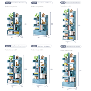 יצרנים סולם bookמדף בסגנון nordic עם אחסון - Product Image 2