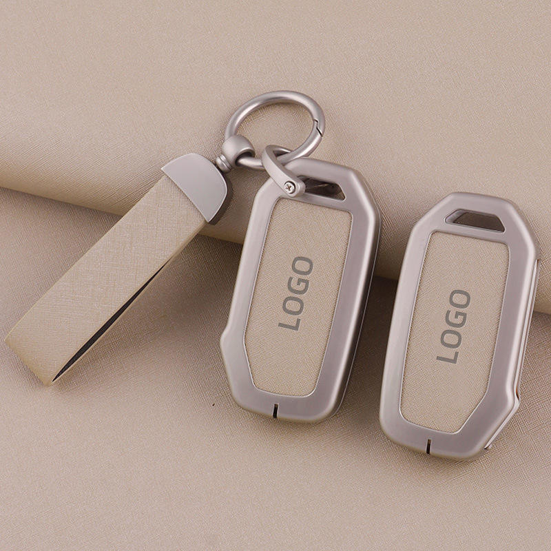 Jeu de clés D-beige avec corde en croissant