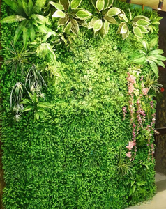 Fournitures de <span class=keywords><strong>jardin</strong></span>, plantes verticales, panneau en plastique, haie de Milan, buis, herbe artificielle verte, mur - Product Image 4