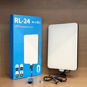 Luz de Relleno para Fotografía de 19 Pulgadas, Alta Luminosidad 3200-6500K, Atenuación Continua 180 °   Luz de Relleno Ajustable para <span class=keywords><strong>Estudio</strong></span> Fotográfico - Product Image 1