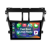 Offre d'usine : Autoradio Linux pour Toyota Yaris Vios 2007-2012 avec écran tactile, Mirror Link, radio FM/AM et Bluetooth (1280*720)