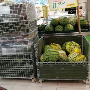 Industria saldato portatile impilamento pieghevole in metallo contenitore in acciaio per gabbia di sicurezza - Product Image 6