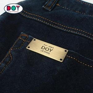 Etiquetas Metálicas con Logotipo de Marca de Moda, Diseño <span class=keywords><strong>Nuevo</strong></span>, Hechas a Medida, para Jeans y Bolsos - Product Image 2